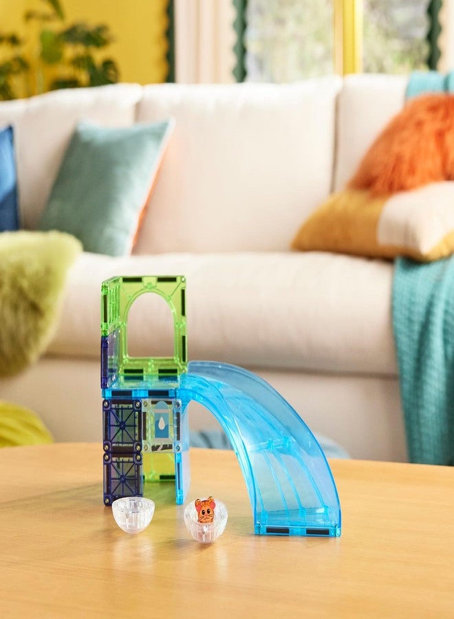 ماجنا-تايلز مجموعة بناء مغناطيسية مكونة من 13 قطعة على شكل كرة هامستر من ماجنا تايلز، العلامة التجارية الأصلية للبناء المغناطيسي - Image 2